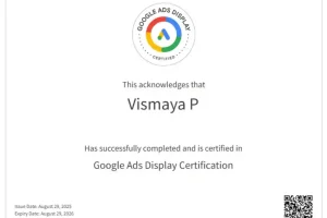 display ads certificate of digital marketing strtaegist in calicut